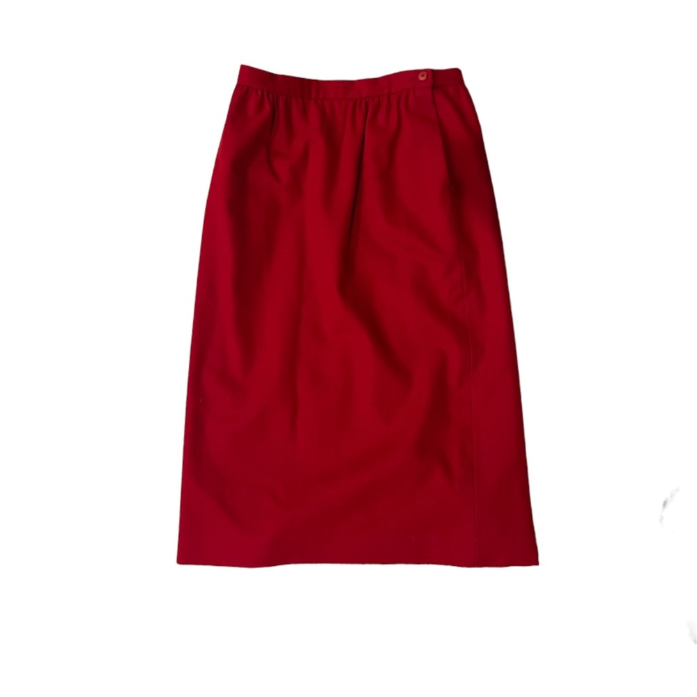 Vintage Pendleton wool red skirt
